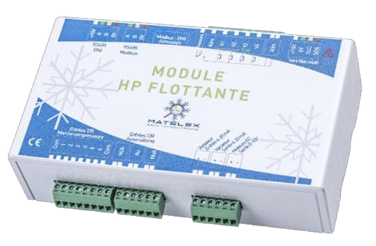 Module HP flottante installé sur une centrale frigorifique