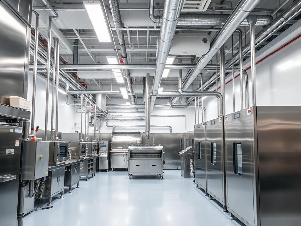 Site industriel agroalimentaire avec installations frigorifiques